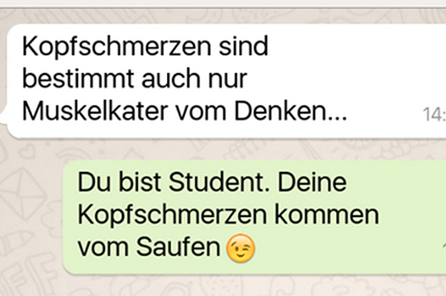 Kopfschmerzen ist der Kater vom Denken