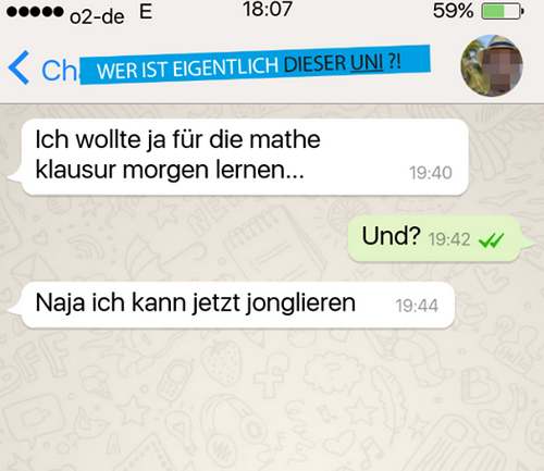 Motivationsprobleme beim Lernen auf Whatsapp